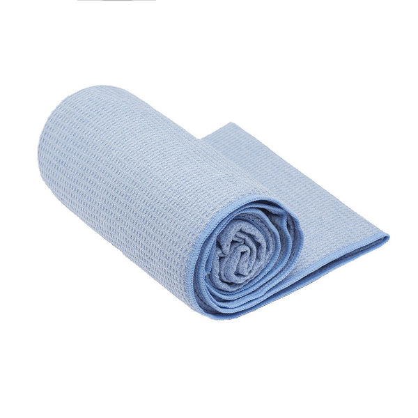 Heathyoga Non-Slip Hot Yoga Towel, Stickyfiber Non Slip Mat Large, Grey